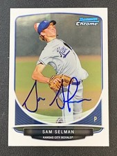 Sam Selman Signed Card 2013 Bowman #BCP110 In Person Autograph (IP) Auto