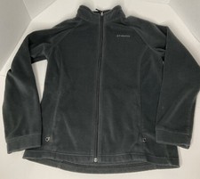 Columbia Youth Full-Zip Fleece Jacket Size XL Gray Zipper Dual Zippered Pockets