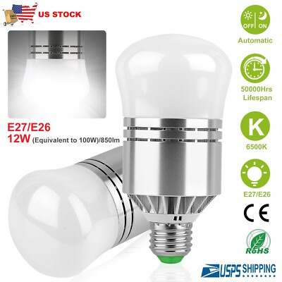 2x Dusk To Dawn Light Bulb 100w Equivalent E26 E27 Led Photo Sensor Us Seller Ebay 2x Dusk To Dawn Light Bulb 100w Equivalent E26 E27 Led Photo Sensor Us Seller Ebay