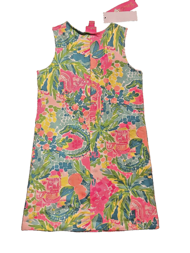 Lilly Pulitzer Kids Harper Shift NWT Sunshine State Of Mind Embellished S (4-5) - Picture 2 of 3
