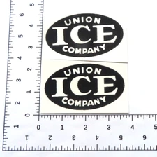 Smith Miller Union Ice truck water slide decal set with tracking