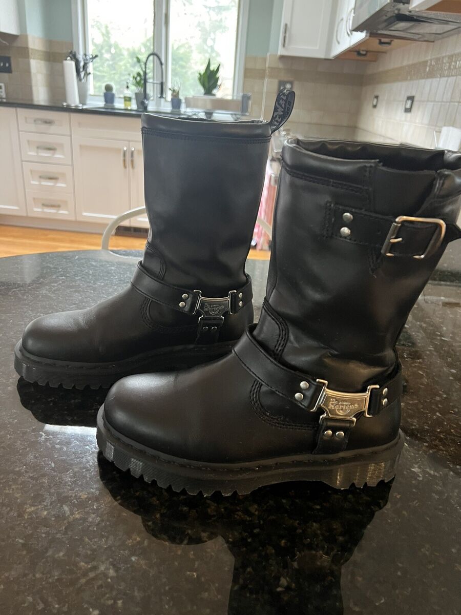 Dr. Martens Anistone Hi Boots, Black, Unisex Size 9 Women, 8 Dr. Martens Anistone Hi Boots, Black, Unisex Size 9 Women, 8