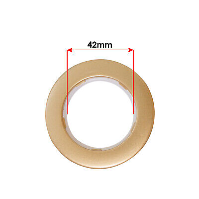 10X EYELET CURTAIN RINGS - Clip Grommet Blinds Drapery Low Noise 42mm Round  Ring