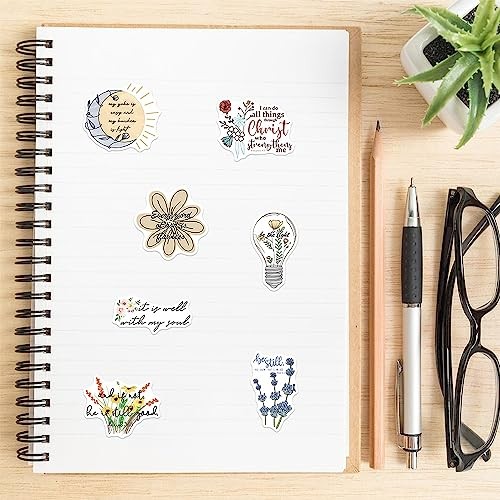 50pcs Bible Verse Stickers for Christmas Water Inspirational Christian Stickers - Bild 8 von 8