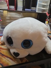 Ty Beanie Boos ICY the BABY SEAL Large Plush Toy Glitter Eyes 22”