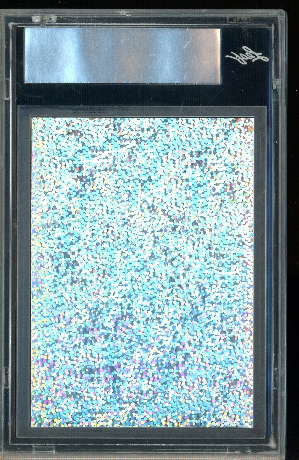 2023 Leaf Flash Proof Metalized Sparkles Silver Cristiano Ronaldo AUTO 1/1 view 2
