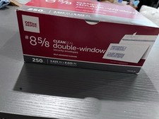 Office Depot CleanSeal #8 5/8 Double-Window Security Envelopes 250ct 679-347