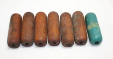 7 Vintage Fishing Floats Primitive Wooden Nautical Decor 6 Wood + One