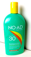 NO-AD Sport SPF 30 Sunscreen Lotion Broad Spectrum 16 oz Water Resistant 1.12 per gallon