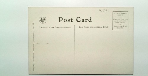 Vintage Morton Place Indianapolis Indiana Divided Back Postcard - Picture 2 of 2