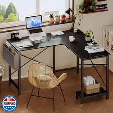 DUMOS L Shaped Desk Computer Gaming Corner Table 50 Inch Home Office Writing 