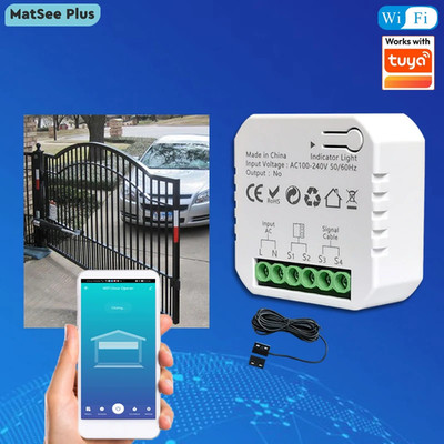 Smart Life Wifi Motorized Swing Gate Sliding Gate Opener Dry Contact 110V 240V V