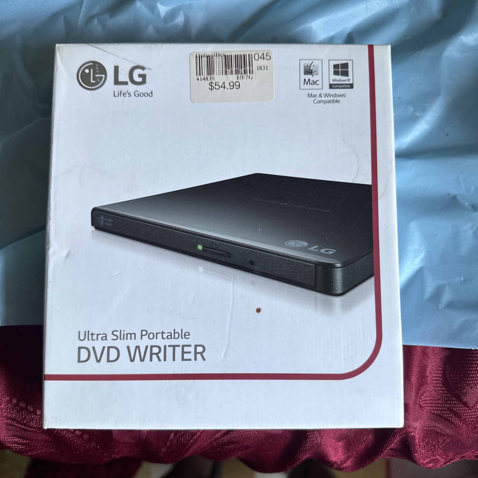 LG Ultra Slim External DVD Writer M-DISC USB Portable Drive New Sealed Fast