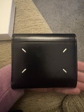 Maison Margiela Wallet with Coin Purse Unisex Black Defects