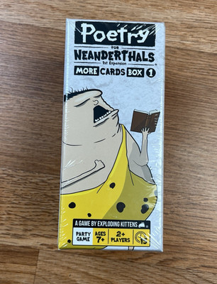 Poetry for Neanderthals 1st Expansion Deck with Over 500 New Cards NEW Sealed