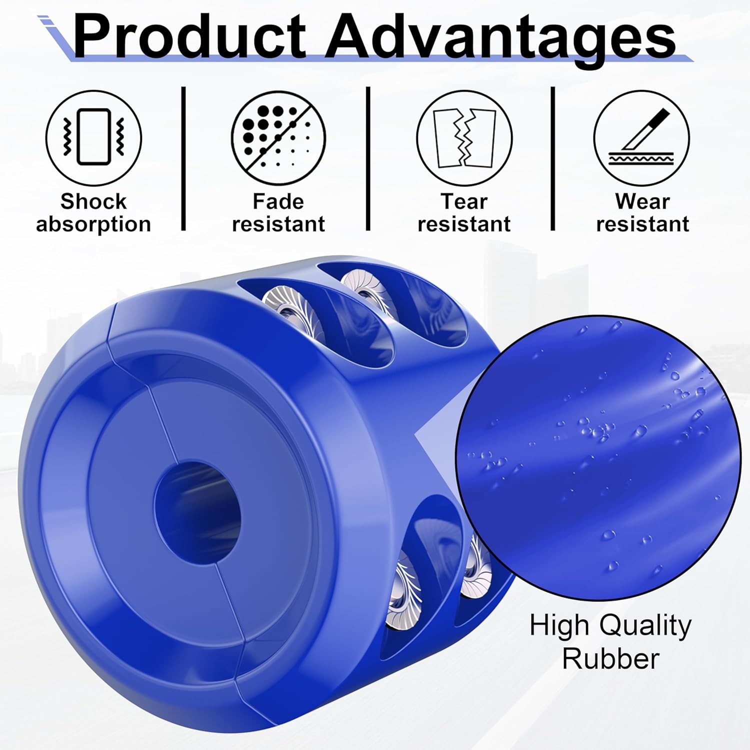 Rubber Winch Stopper for Cable Hook, Rubber Rope Line Saver for ATV UTV SUV Winc