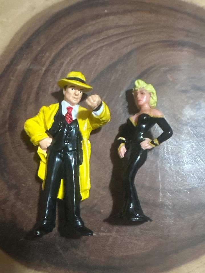 Figura de acción Dick Tracy Detective 4” de colección (1990) juguete de PVC Applause Disney Foto 3 de 3