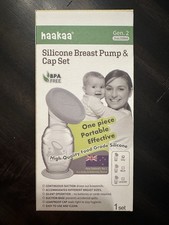 haakaa Silicone Breast Pump Cap Set 5oz 150ml Gen 2 Lot Manual Breastfeeding NEW