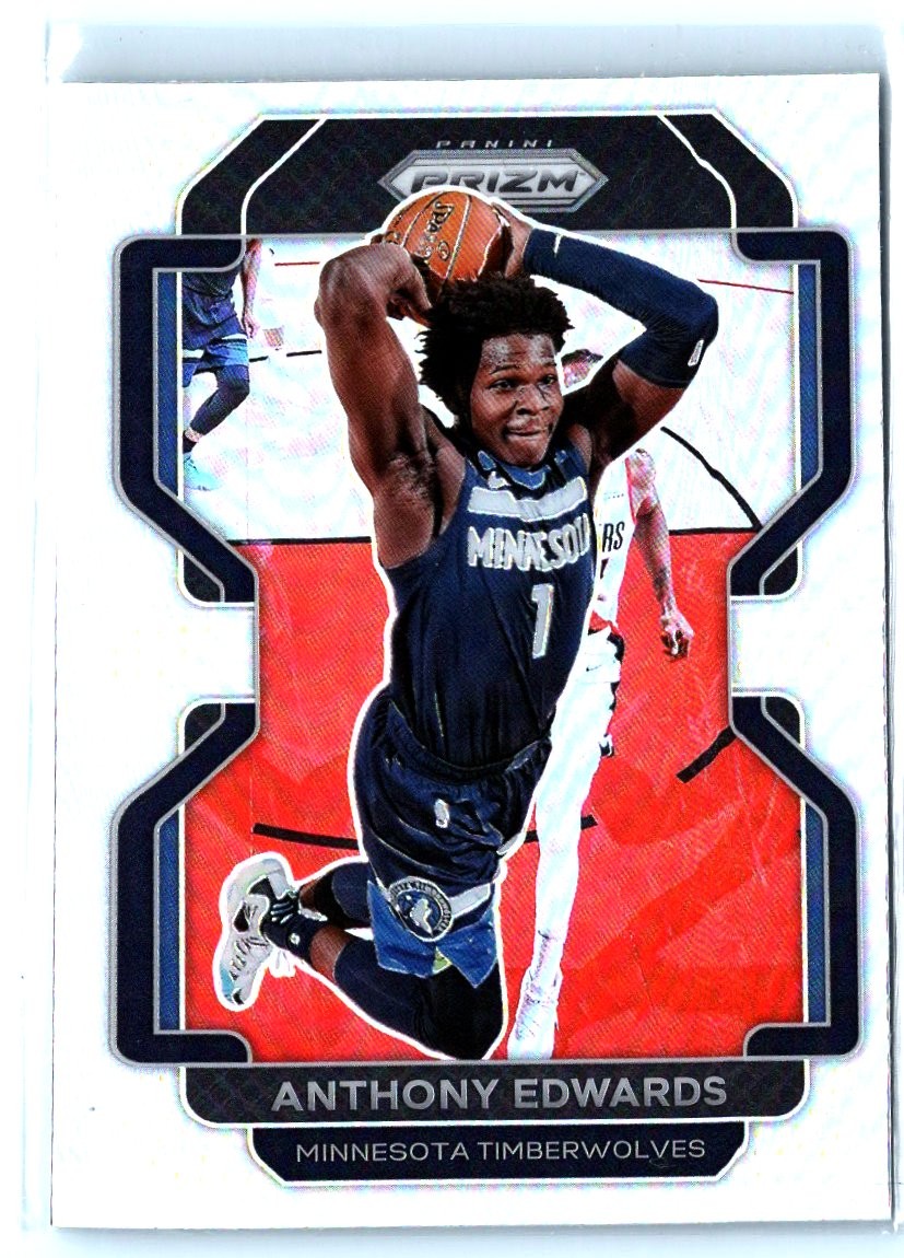 2021-22 Panini Prizm #37 Anthony Edwards Silver