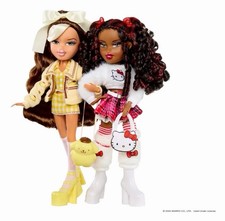Bratz x Sanrio Sasha Hello Kitty  Fianna Pompompurin Dolls Set of 2 New in Box