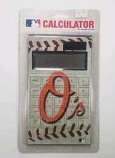 Orioles Calculator MLB Pangea Brands Solar Battery LCD Display 2012 New Sealed