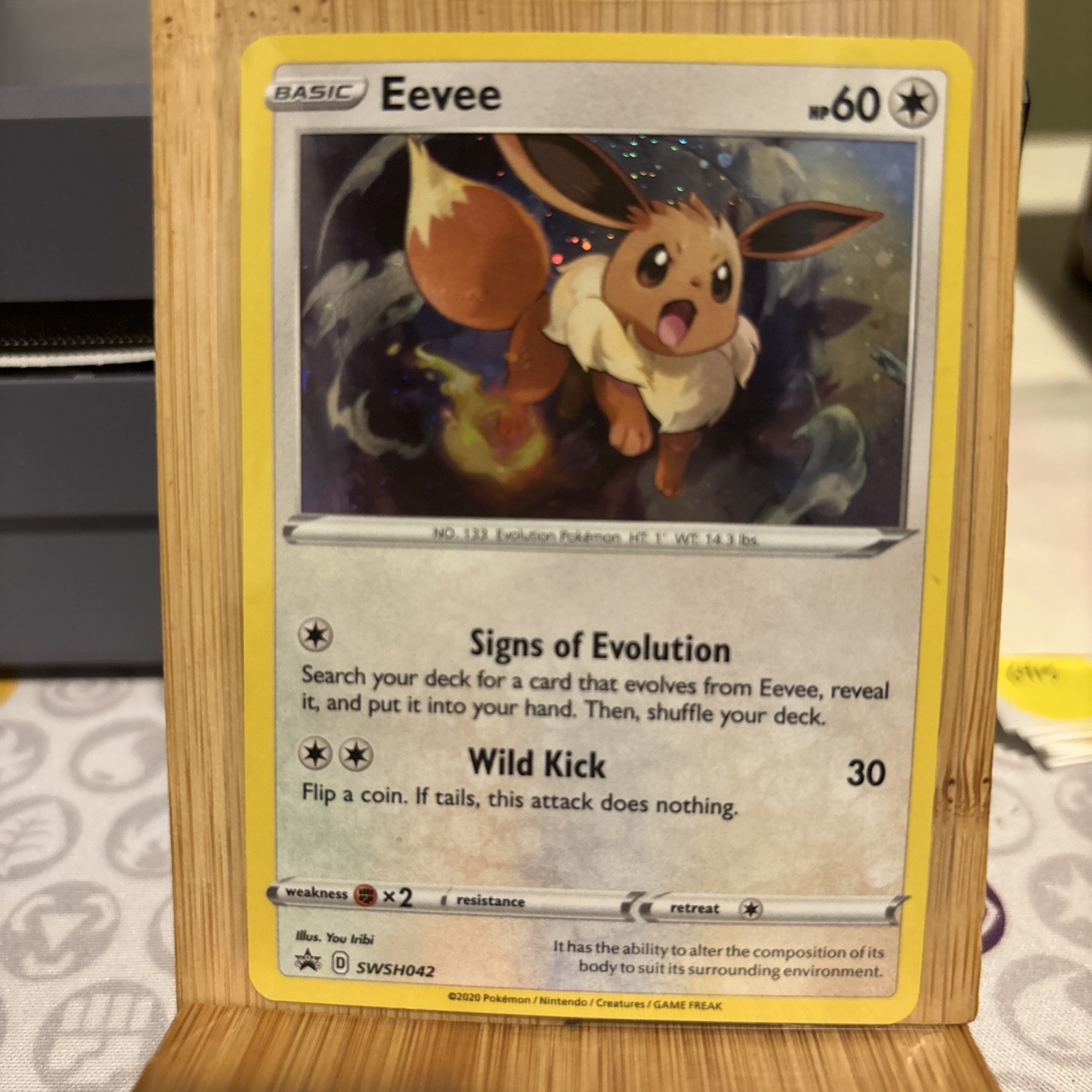 Eevee SWSH042 SWSH: Sword & Shield Promo Cards Holo