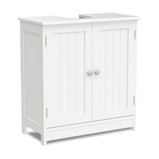 White Bathroom Under Sink Cabinet Basin Storage Cupboard Furniture Vanity Unit