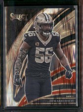2025 Panini Select #240 Demario Davis Black and Red Prizm Shock
