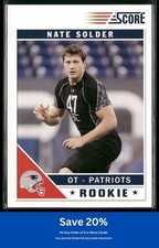 Nate Solder Rookie 2011 Score #366 New England Patriots I73