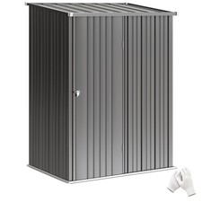 Outsunny Outdoor Storage Shed w/ Lockable Door for Garden, Black