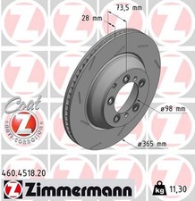 1x ZIMMERMANN Bremsscheibe COAT Z 460.4518.20 für PORSCHE PANAMERA 971 Sport 976