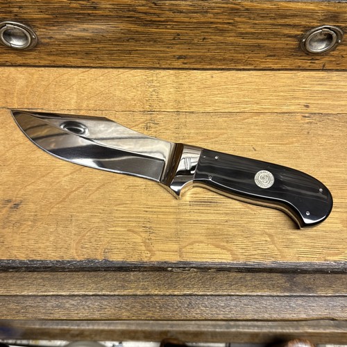 CANAL STREET 9 1/4" D'HOLDER INTEGRAL BOWIE KNIFE #15 Of 200 BUFFALO HORN HANDLE
