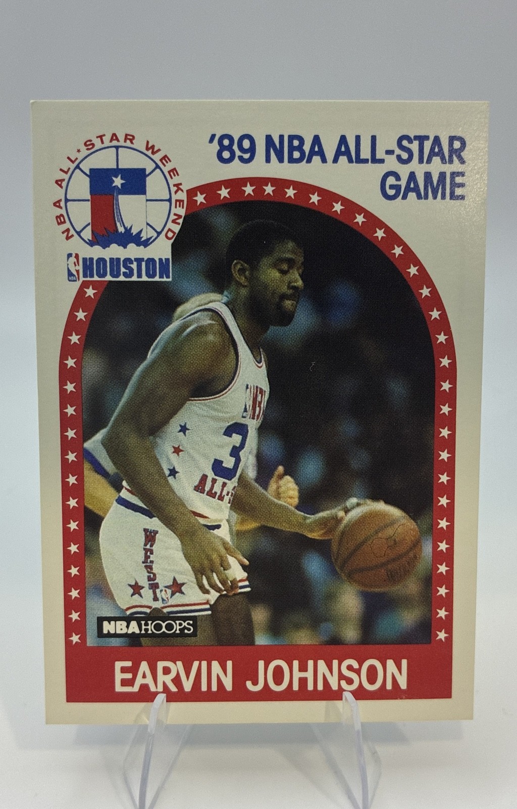 1989-90 NBA Hoops - All-Star Game Magic Johnson #166 - Los Angeles Lakers
