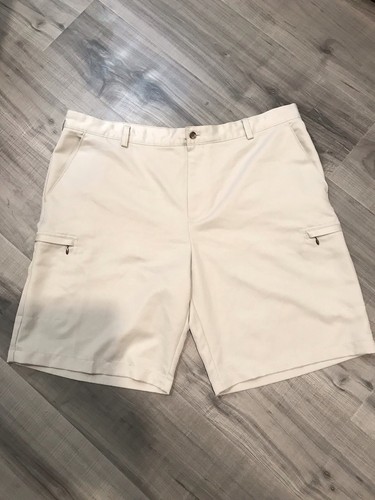 IZOD PerformX Golf Shorts Mens 42 Beige Chino XFG Casual Outdoor Preppy Summer - 第 1/10 張圖片
