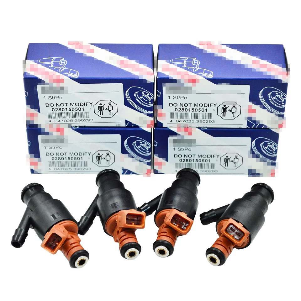 4 оригинальные топливные форсунки Bosch 0280150501 для 94–99 BMW 318i 318ti 318is Z3 l4 CA - Изображение 2 из 4
