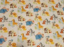 Receiving Blanket Animals Flannel 22x32 With Two Burp Pads
