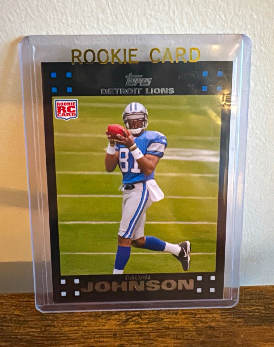 Topps 2007 Exclusive Rookies Calvin Johnson RC #2 Detroit Lions