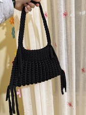 Borsa con Frange realizzata all’uncinetto