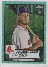 2021 Chrome Platinum Anniversary Aqua Wave Refractor Jonathan Arauz Araúz 2s1