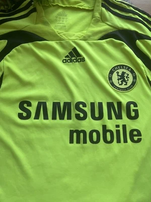 chelsea maillot saison 2007-2008 officiel taille L extérieur couleur jaune-vert - Photo 1/4