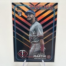 Austin Martin RC 2024 Topps Update US114 Rainbow Foil Twins Rookie Debut 🔥