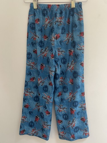 Disney Planes Fire & Rescue Kid Boy Fleece Elastic Waist Pull On PJ Pants Blue S - Picture 3 of 4