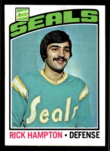 1976-77 Topps Rick Hampton #113 - California Golden Seals - NM+