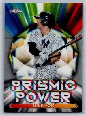 Luke Voit 2021 Topps Chrome Prismic Power  #PP-10 New York Yankees