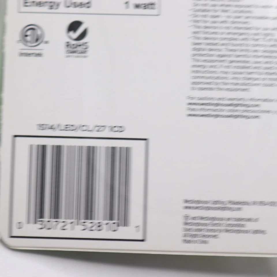 (4-Pk) Westinghouse LED Light Bulb Clear S14 2700K 1W 15W Eqv 5281020 - Image 4 of 4