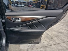 14-22 INFINITI Q50 Rear Passenger Door Trim Panel Black w/Wood OEM 82900-4GH8A