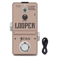 Dual-Mode Looper Pedal: ½SPEED & REVERSE Playback for Creative Soundscapes Tu...