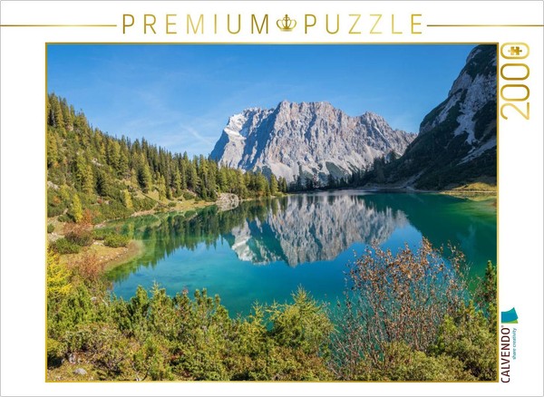 Calvendo Puzzle Seebensee Und Zugspitze 2000 Teile Puzzle Quer | 2000 Teile Lege-image
