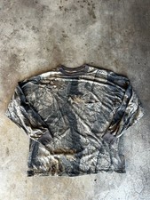 Vintage Ranger Realtree Hardwoods Camo Long Sleeve Pocket T-Shirt Size 2XL