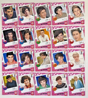 ONE DIRECTION Panini 2013 Complete HEARTTHROB Chase Card Set (20) Harry Styles